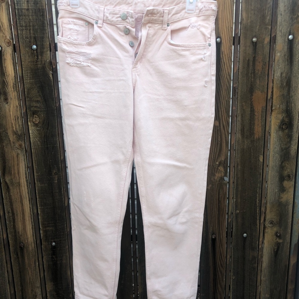 Colored denim jeans